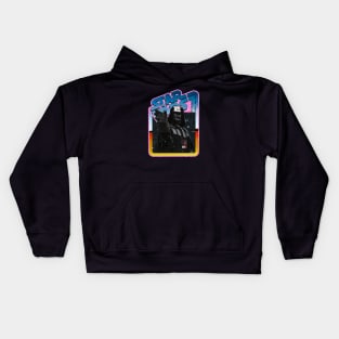 The Villain (pink starfield, desert border) Kids Hoodie